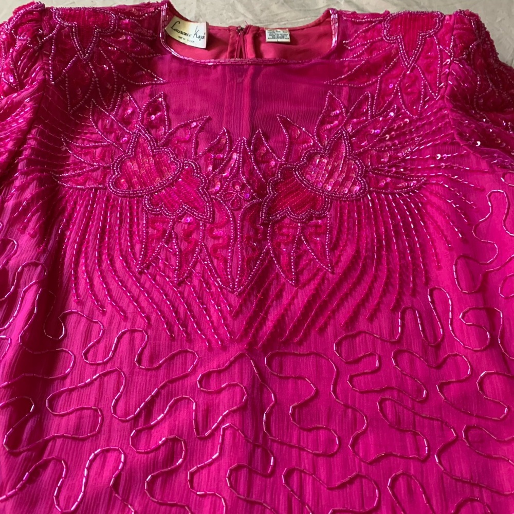 Vintage Laurence Kazar beaded dress.
